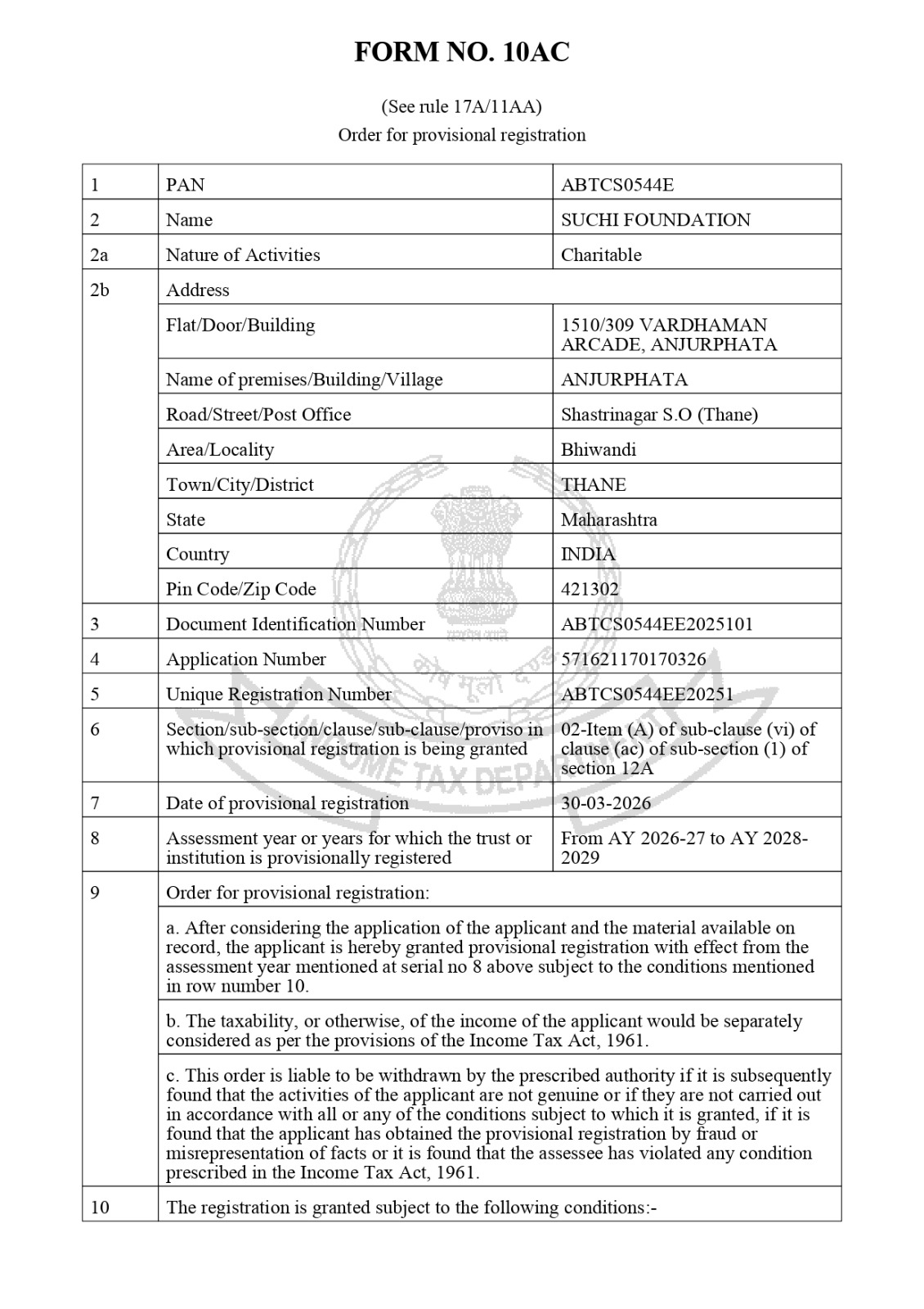 12A Certificate